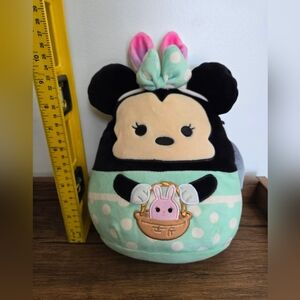 Squishmallow Kellytoy Plush Disney Minnie with Bunny Ears 8" Easter 2024 NWT